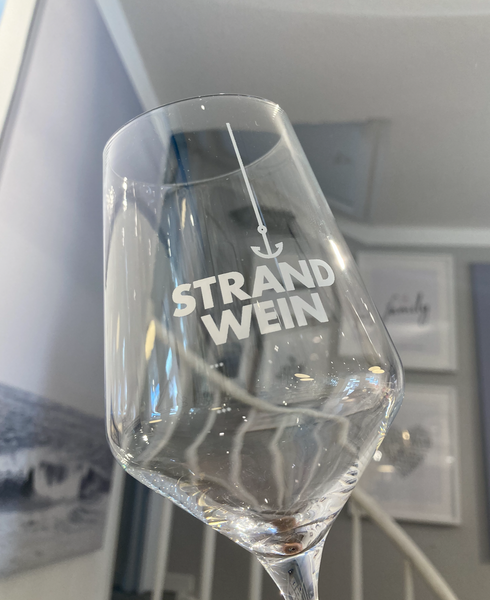 Weinglas Strandwein