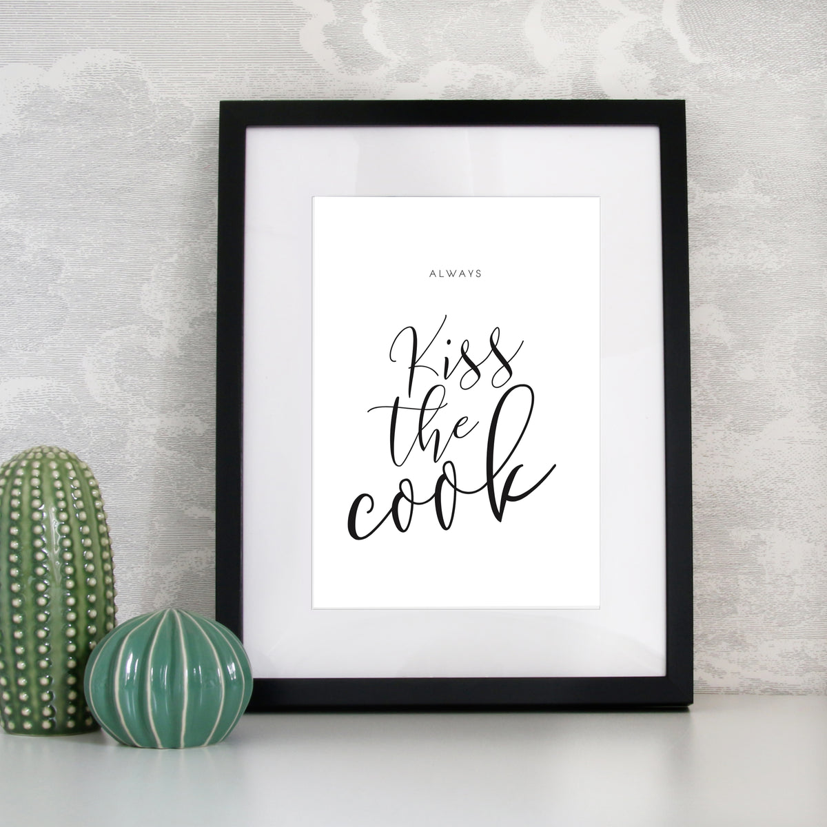Kiss the cook Print