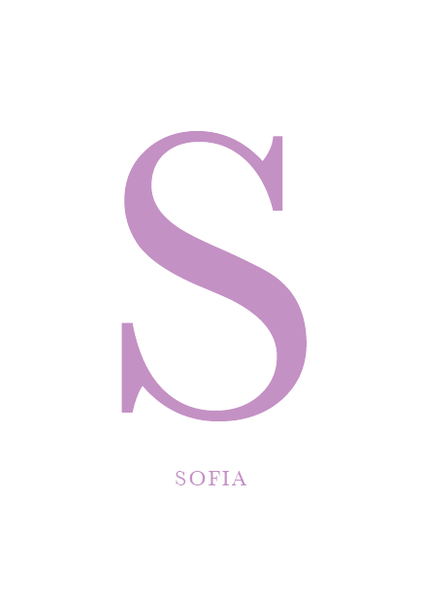 BUCHSTABE Print Personalisiert