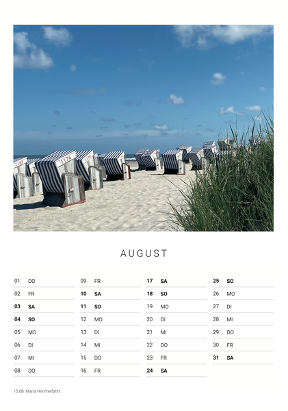 A3 Fotokalender Norderney 2024
