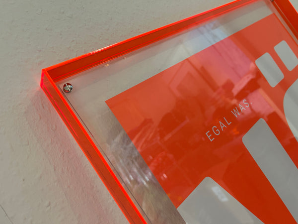 NEON  Acrylrahmen Orange 60x80 (Ohne Poster)