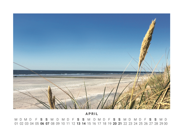 A4 Fotokalender Norderney 2024