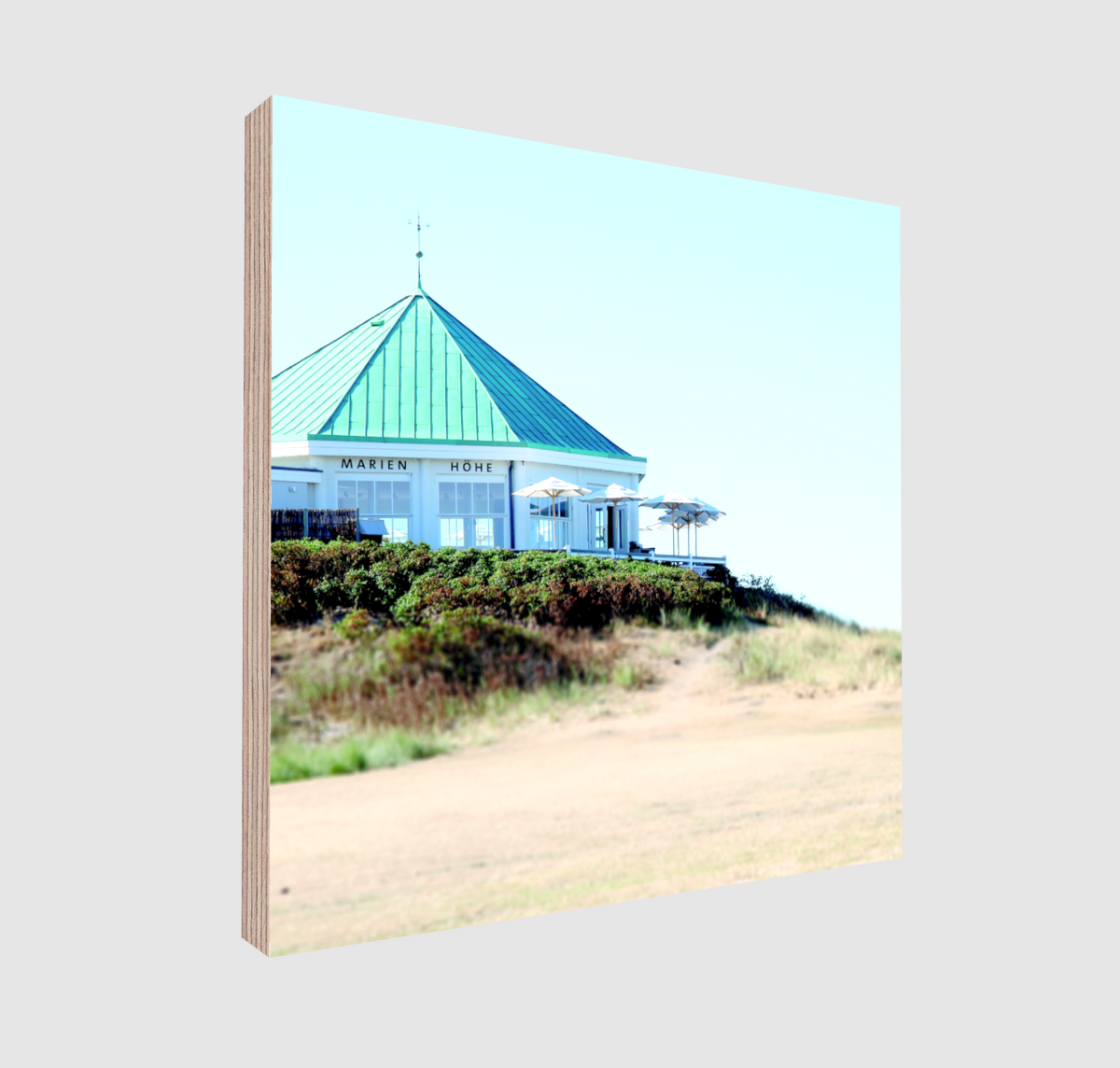 Holzquadrat Fotoprint auf Multiplex