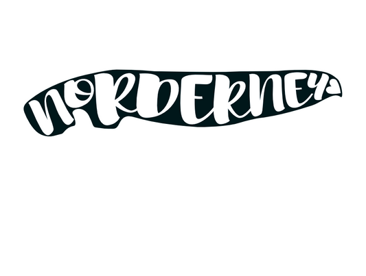 Aufkleber Inseltypo Norderney