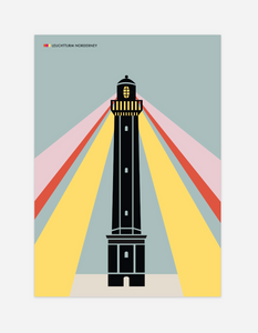 Retro Poster "Leuchtturm" Norderney