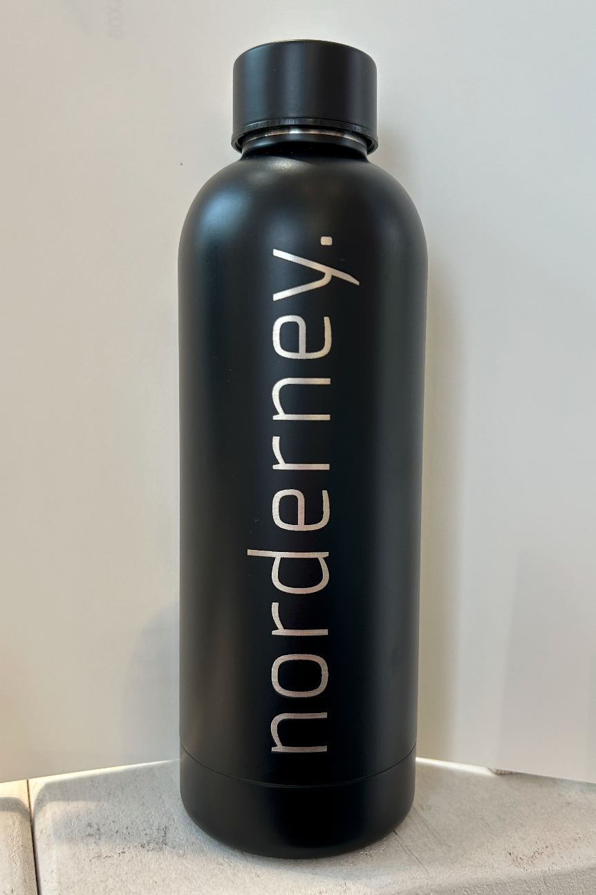 Trinkflasche norderney. aus Edelstahl (gelasert)