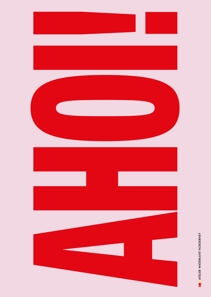 Typo Poster "AHOI"