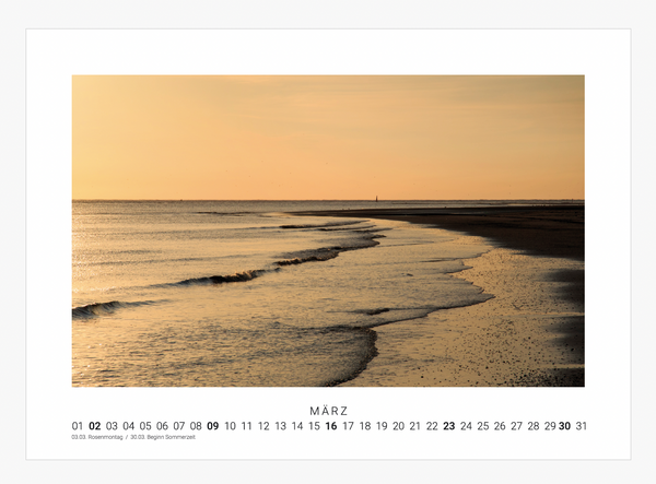 A4 Fotokalender Norderney 2025