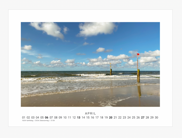 A4 Fotokalender Norderney 2025