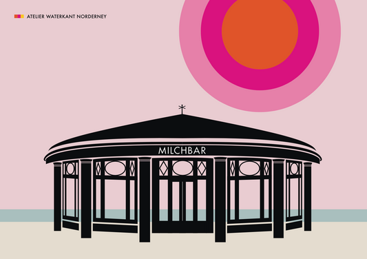 Retro Poster "Milchbar" Norderney