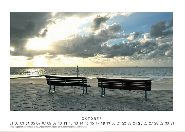 A4 Fotokalender Norderney 2026 / F