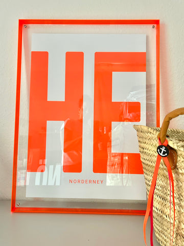 NEON HE Poster 50x70 cm