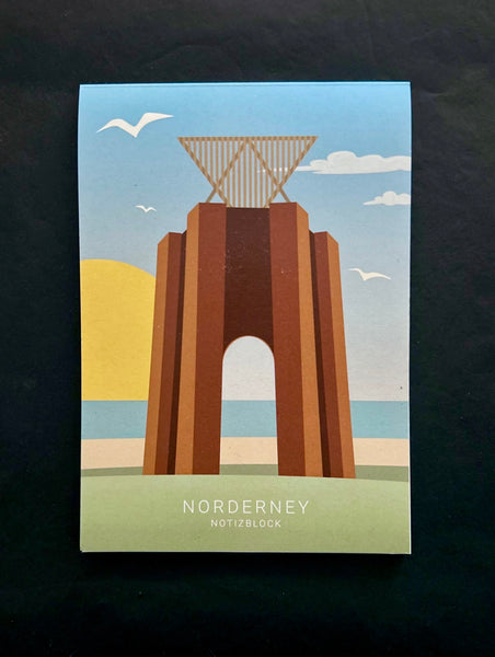 Notizblock Norderney mit Deckblatt DIN A6