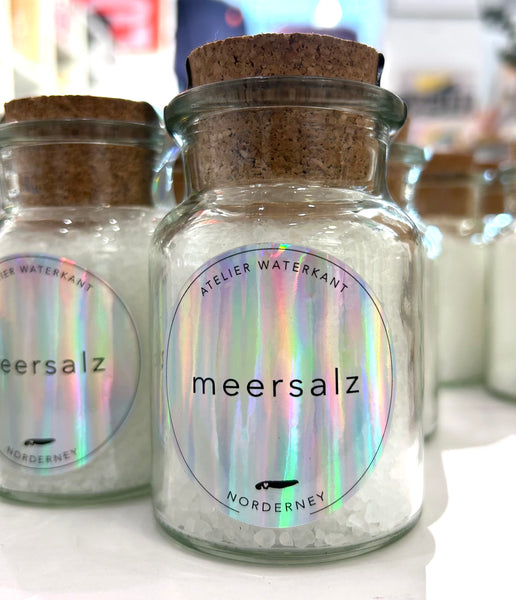 Meersalz im Korkenglas