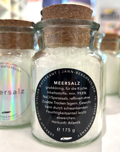 Meersalz im Korkenglas