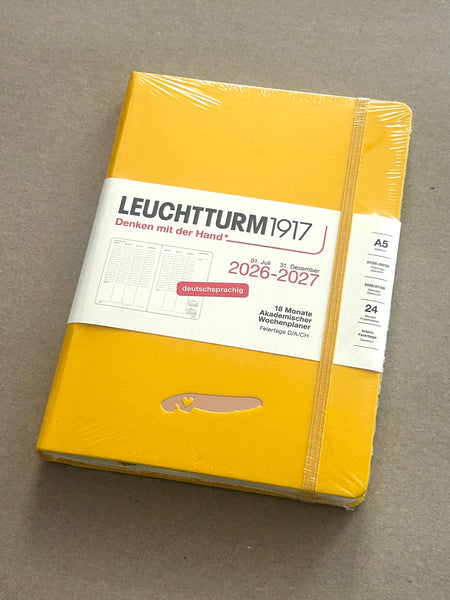 A5 (Hardcover) Akadem. Wochenplaner 2027 LEUCHTTURM 1917 - Norderney Edition