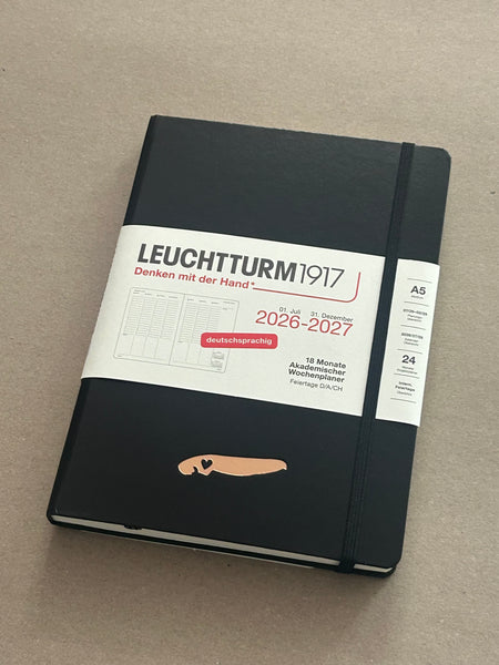 A5 (Hardcover) Akadem. Wochenplaner 2027 LEUCHTTURM 1917 - Norderney Edition