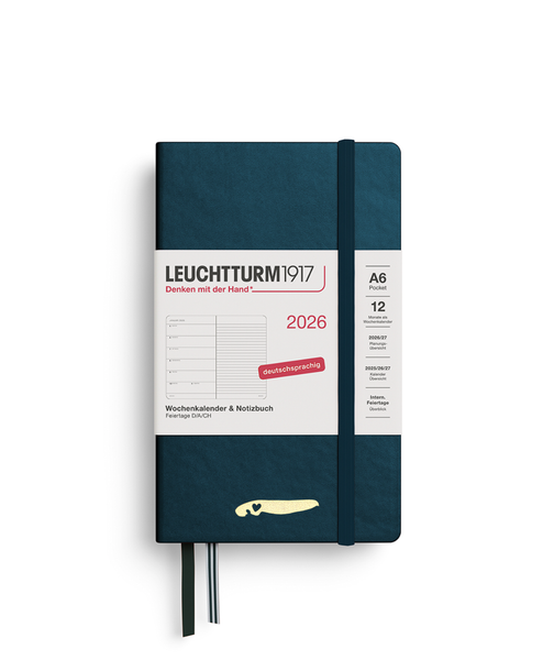 A6 Kalender 2026 LEUCHTTURM 1917 - Norderney Edition