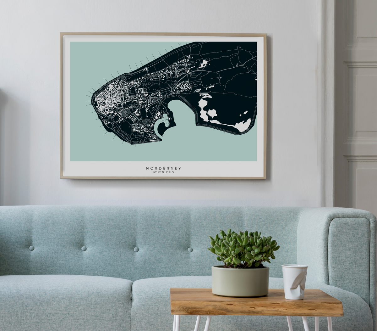 Poster "Inselkarte" Westkopf