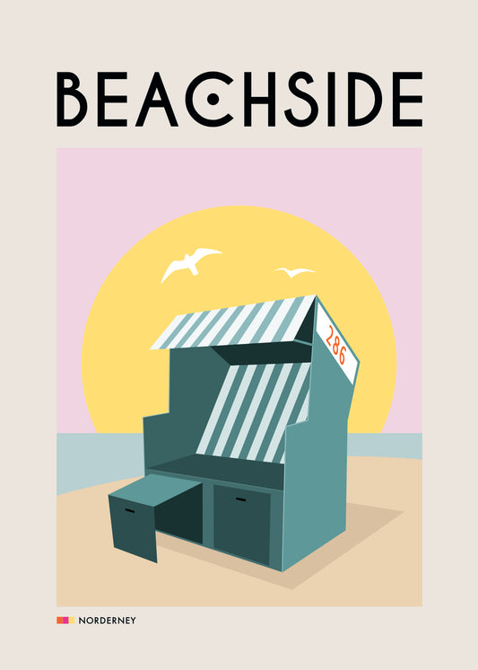 Retro Poster "BEACHSIDE"