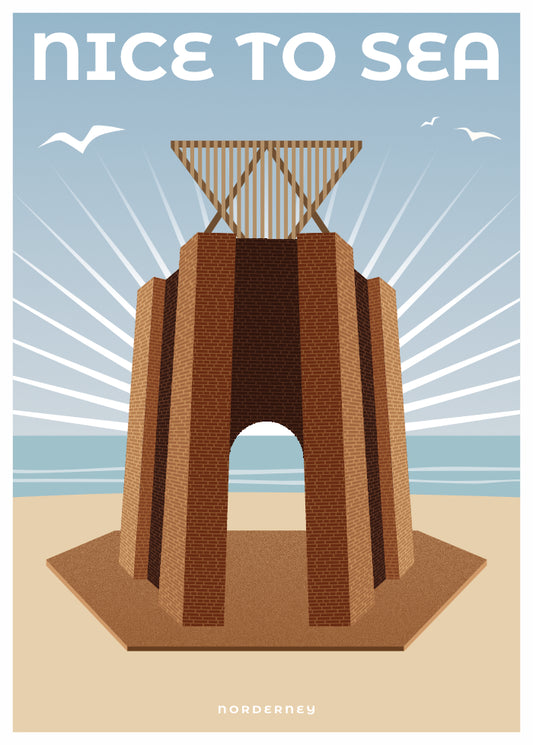 "Wahrzeichen"-Poster NICE TO SEA – Kap