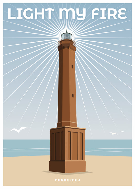 "Wahrzeichen"-Poster LIGHT MY FIRE – Leuchtturm