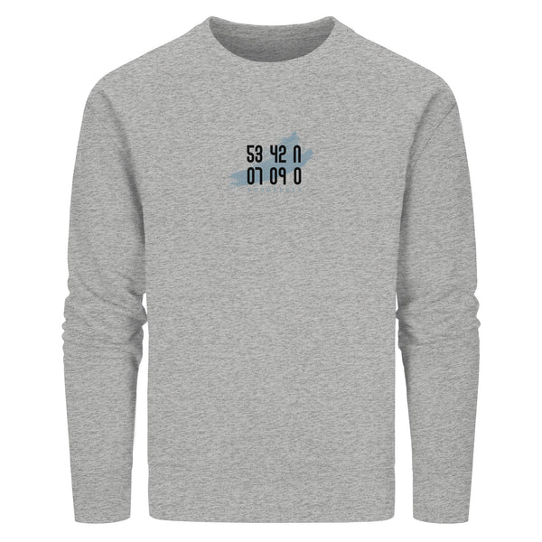 Meerblau-Koordinaten - Organic Basic Unisex Sweatshirt