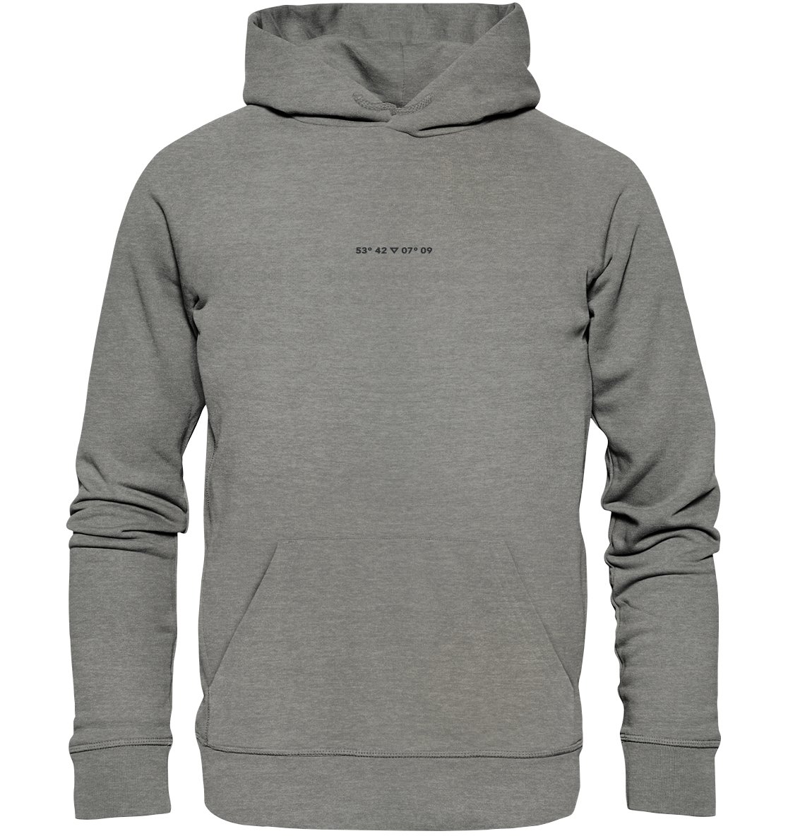 Norderney Koordinaten Stick - Organic Hoodie (Stick)