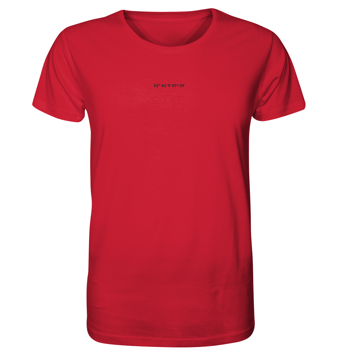 Norderney Koordinaten Stick - Organic Shirt (Stick)