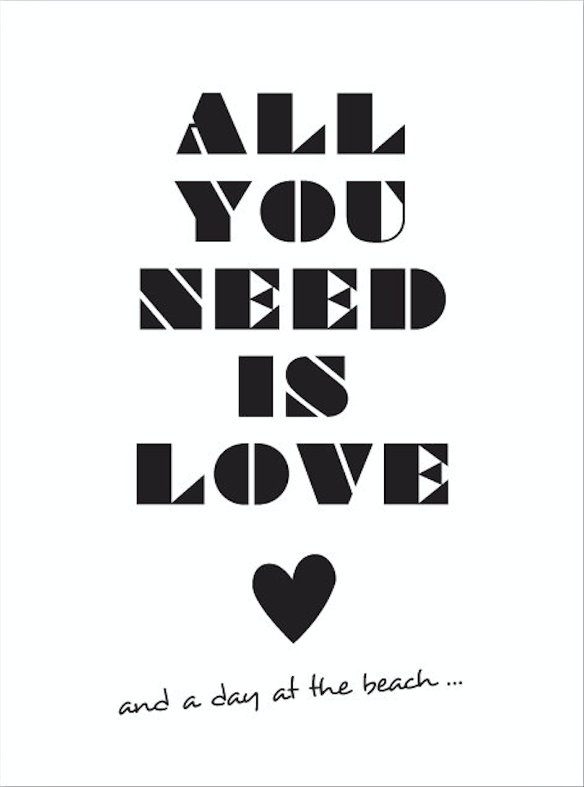 All you need is love ... Print