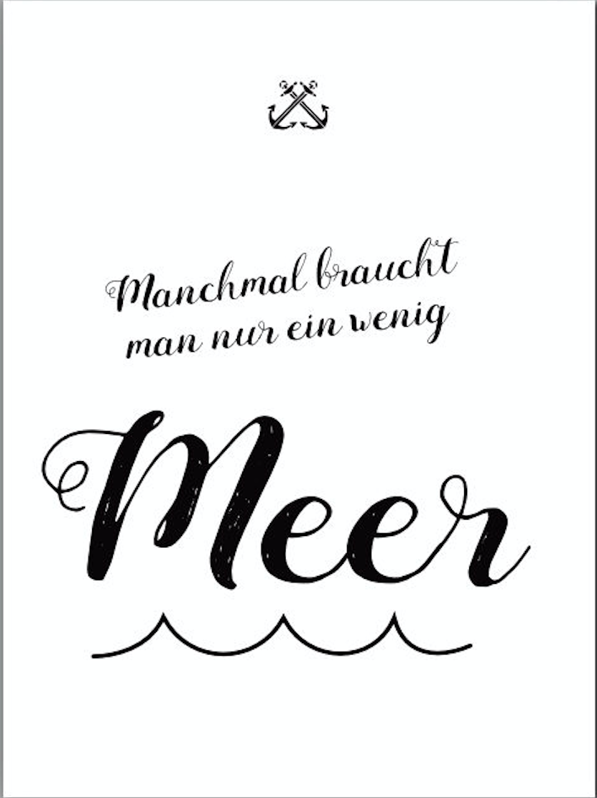 Ein wenig Meer Print