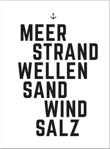Meer, Strand, Wellen Print