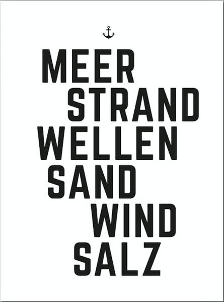 Meer, Strand, Wellen Print