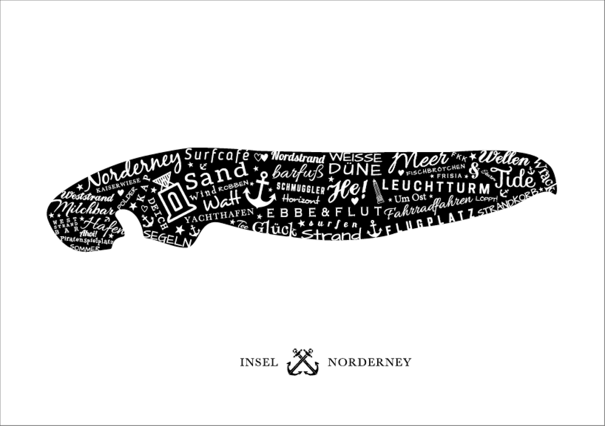 Insel Norderney Print