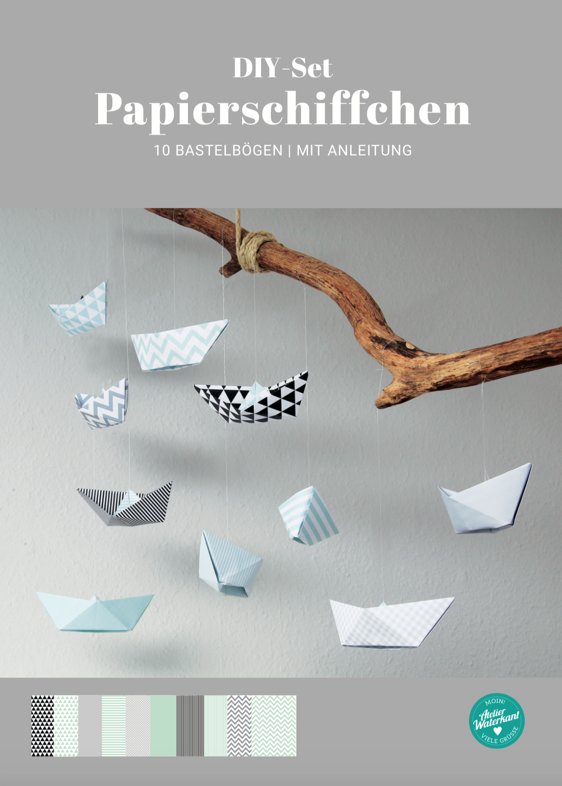 Papierschiffchen DIY Set