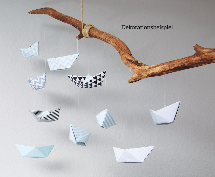 Papierschiffchen DIY Set