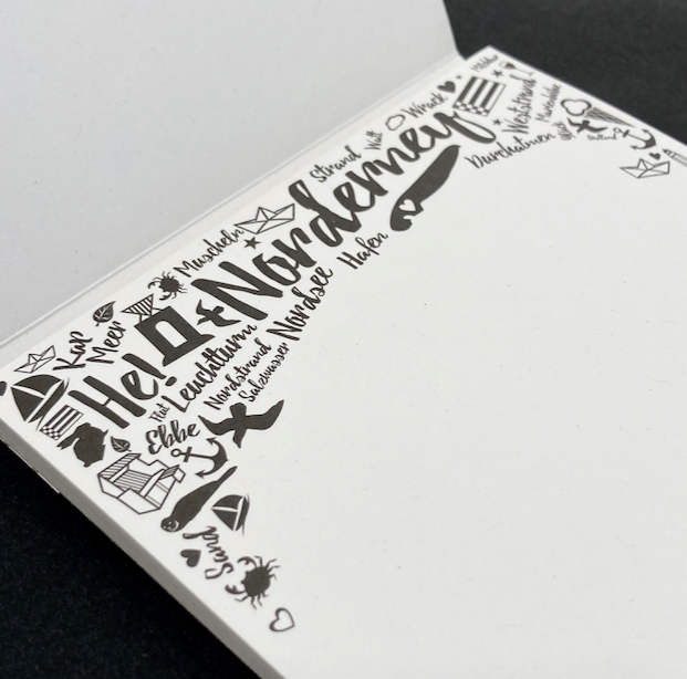 Notizblock Norderney mit Deckblatt DIN A6