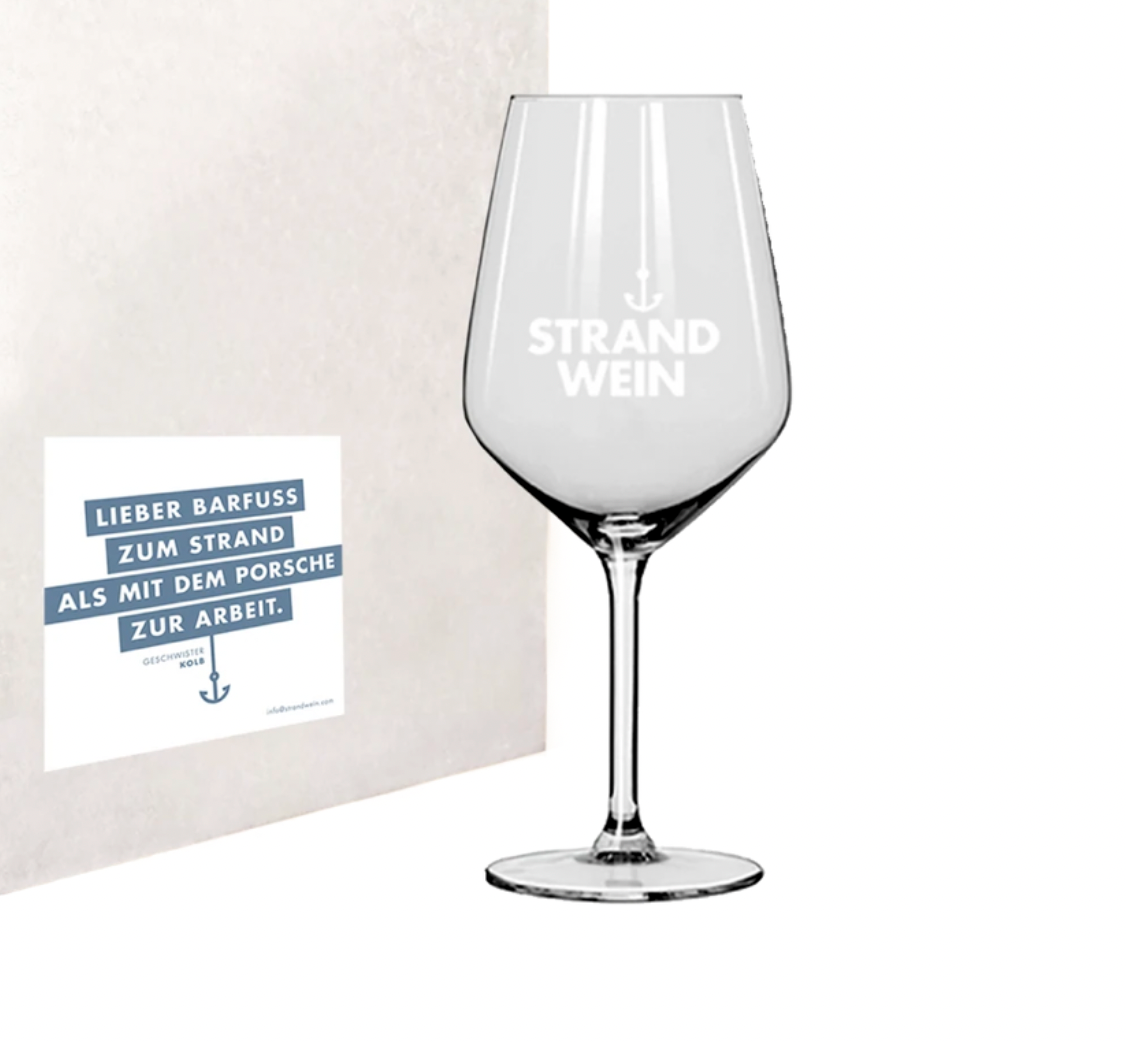 Weinglas Strandwein