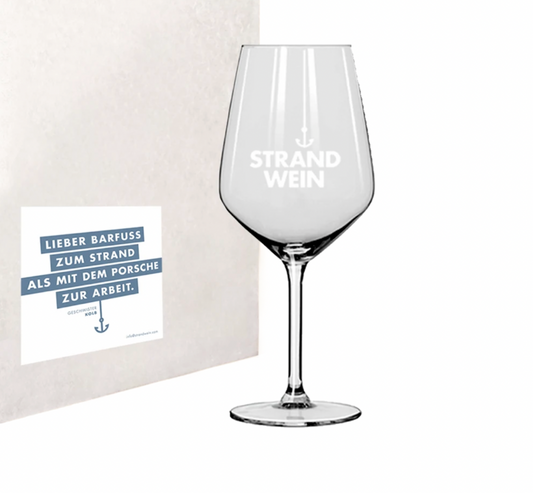 Weinglas Strandwein