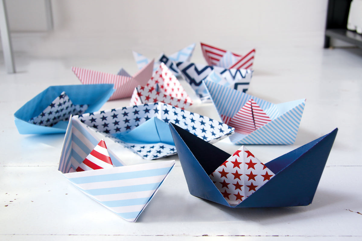 Papierschiffchen DIY Set
