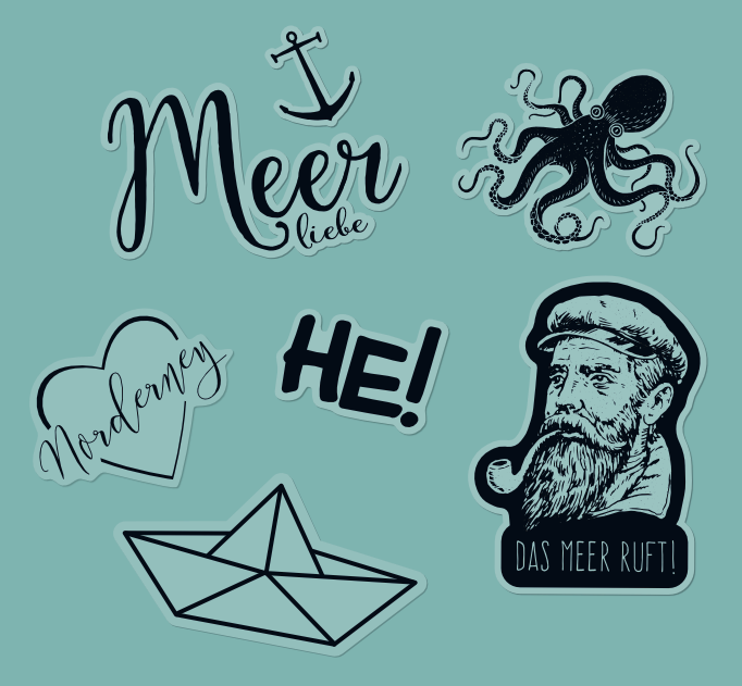 Stickerbögen (versch. Motive)