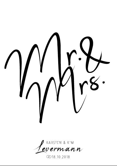 MR.&MRS. Print Personalisiert