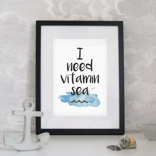 Vitamin Sea Print